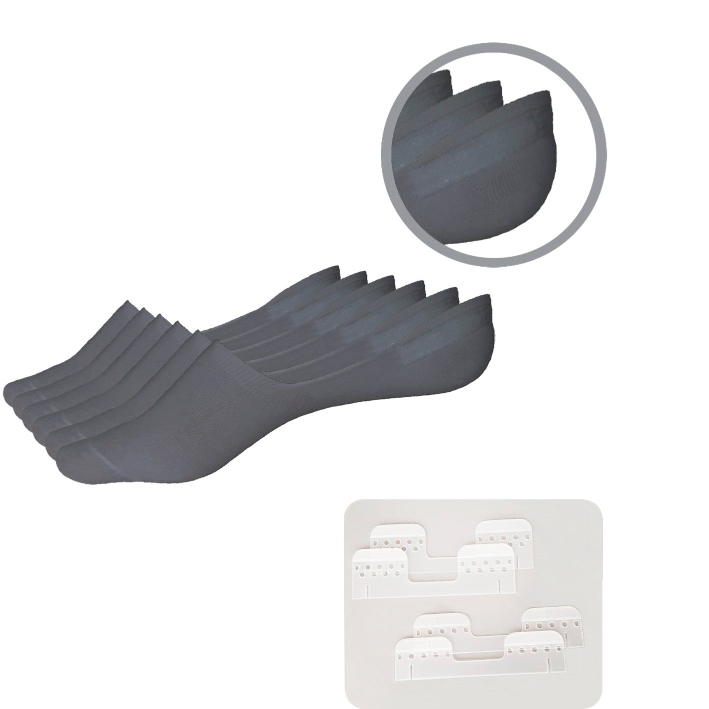 Heellock - Socken und Strip - Set