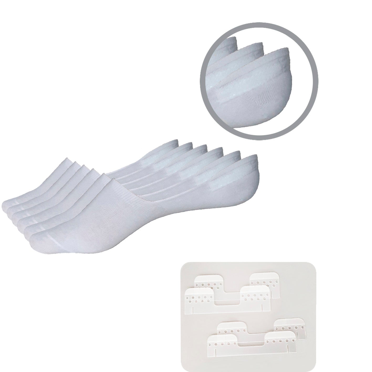 Heellock - Socken und Strip - Set